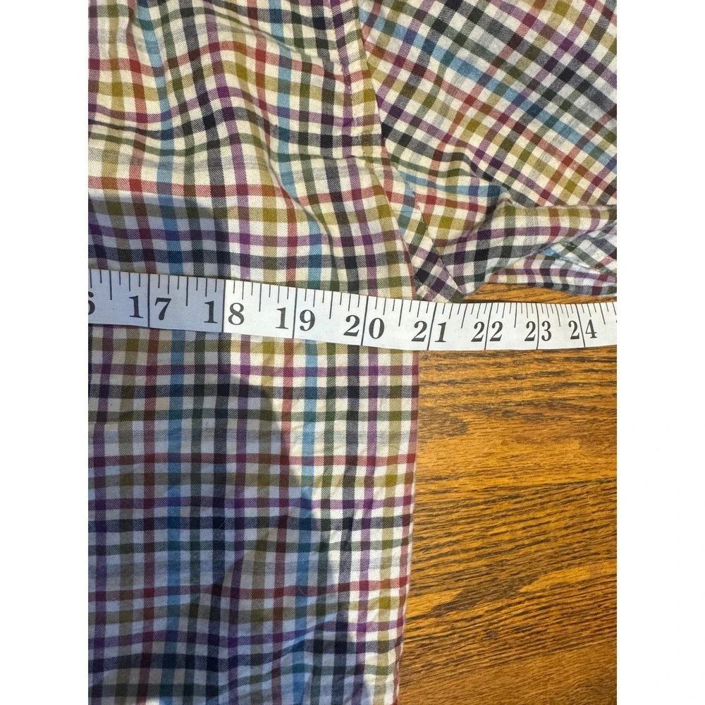 Rodd & Gunn Multi Color Check Button Down Sports‎ Fit Italian Fabric Mens Size M